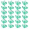 24 Pack Small Turquoise Gift Boxes with Lids and Silk Ribbon for Presents and Party Favors (3.74 x 3.74 x 1.65 in)